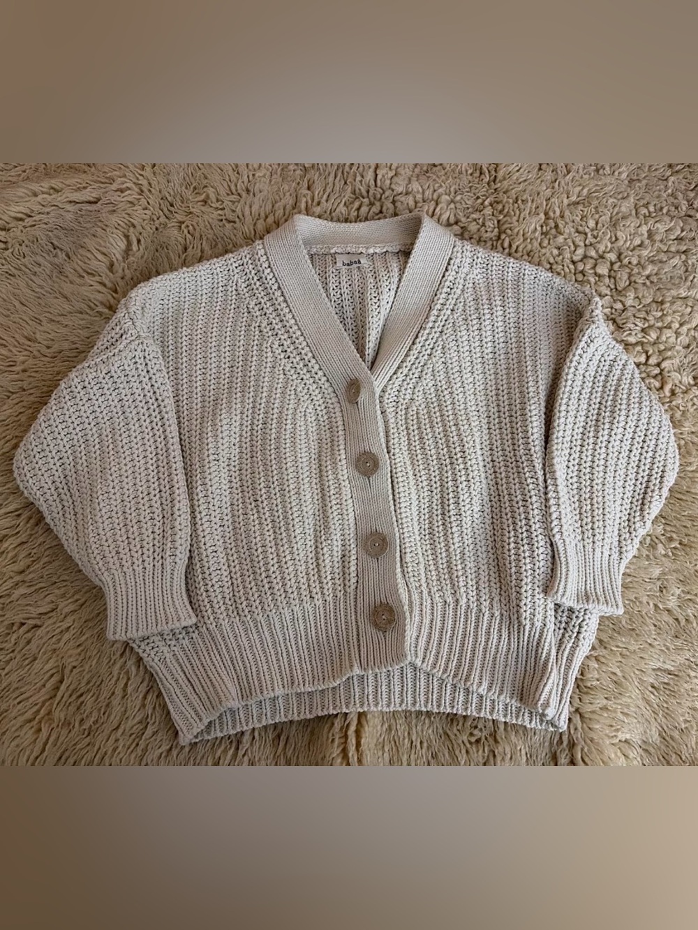 Babaa Cardigan no18 in Natural